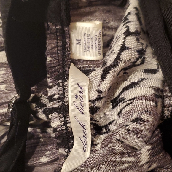 Derek Heart Summer Strappy Dress, Women's, Black, White & Gray - Picture 5 of 7